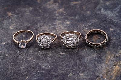 Lot 64 - A selection of CZ dress rings
