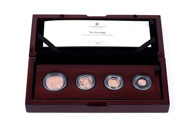 Lot 4 - Royal Mint Charles III 22ct gold Four Coin Proof Sovereign Set