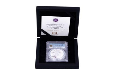 Lot 87 - Harrington & Byrne Elizabeth II silver Platinum Jubilee £5 Coin
