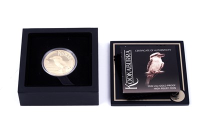 Lot 15 - The Perth Mint Elizabeth II 24ct gold Kookaburra High Relief $200 Coin
