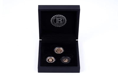 Lot 18 - Heritage Coins by the Bradford Exchange Charles III gold Coronation Sovereign Three Coin Set