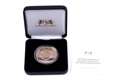 Lot 23 - Harrington & Byrne Elizabeth II 22ct gold Coronation Anniversary Proof Coin