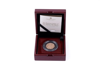 Lot 33 - Royal Mint Elizabeth II 22ct gold Platinum Jubilee of Her Majesty The Queen 50p Proof Coin