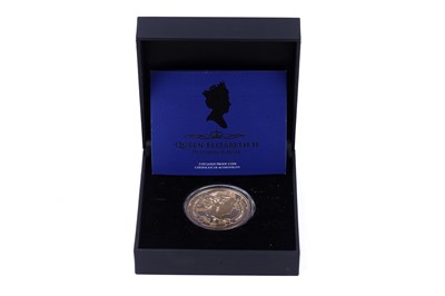 Lot 34 - NZ Post Elizabeth II 24ct gold Platinum Jubilee $10 Proof Coin