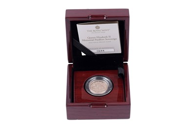 Lot 37 - Royal Mint Charles III 22ct gold Queen Elizabeth II Piedfort Proof Sovereign