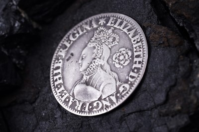 Lot 52 - Elizabeth I sixpence; and a James VI half-thistle merk