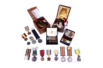 Lot 187 - A selection of British and Continental military and other medals