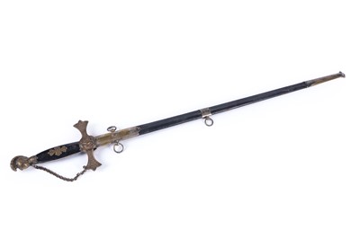 Lot 257 - An early 20th Century/late 19th Century Masonic ceremonial sword