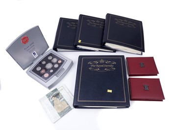 Lot 85 - A selection of the Royal Family coin covers by Mercury; and deluxe proof sets for 1999-2001
