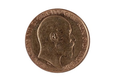 Lot 49 - Edward VII gold half-sovereign