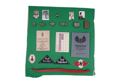 Lot 246 - League of German Girls (BDM) badges and other items