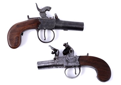 Lot 224 - Two pocket pistols by Nock, London