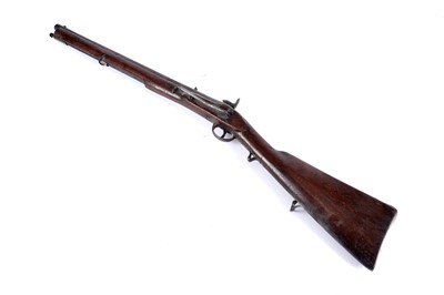 Lot 199 - An early 19th Century muzzle loading percussion rifle