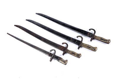 Lot 201 - Four French rifle bayonets
