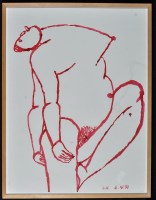 Lot 65 - Gwen Hardie (1962- ) ''Arch I'' (red nude)'',...