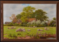 Lot 104 - Joseph Dixon Clark, snr. (1849-1944) Sheep in...
