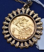 Lot 550 - An Elizabeth II gold half sovereign, 1982, in...