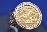 Lot 581 - An Edward VII gold half sovereign, 1902, in...