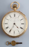 Lot 833 - Thomas Russell & Son: a late Victorian 18ct....