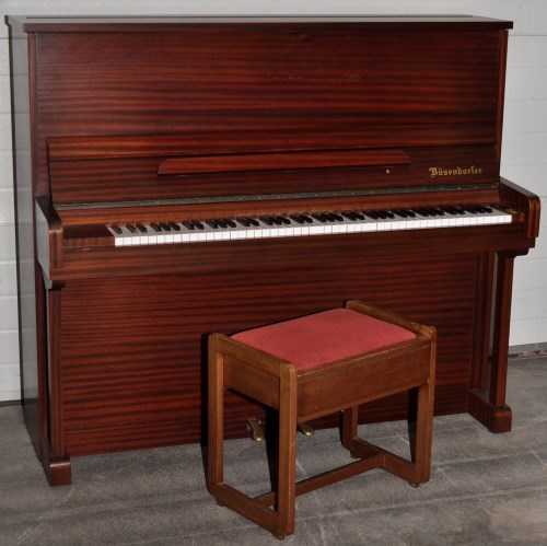 Lot 1194 - Bösendorfer, Vienna: a matt mahogany cased...