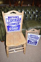 Lot 669 - A stripped wood occasional chair, the back...