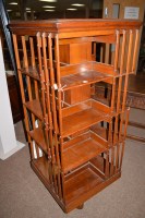 Lot 739 - An early 20th Century mahogany revolving...