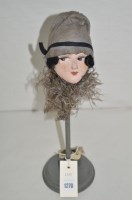 Lot 1270 - A 1920's miniature counter top hat display,...