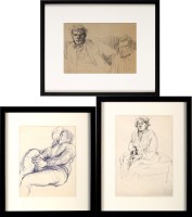 Lot 43 - Robert Oscar Lenkiewicz (1941-2002) DOUBLE...