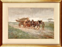 Lot 74 - John Falconar Slater (1857-1937) A TIMBER CART...