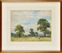 Lot 84 - John Atkinson (1863-1924) ''CATTLE GRAZING IN...