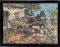 Lot 231 - John Falconar Slater (1857-1937) A HORSECART...