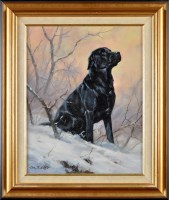 Lot 234 - John Trickett (1952-) A BLACK LABRADOR IN THE...
