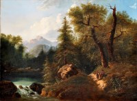 Lot 246 - 19th Century Continental School A MOUNTAINOUS...