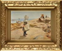 Lot 266 - Robert Jobling (1841-1923) FISHERGIRLS AT...
