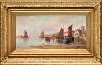 Lot 273 - J*** Page (19th Century) FISHING BOATS IN A...