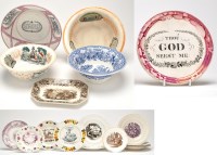 Lot 338 - Various pearl, lustre and Prattware items,...