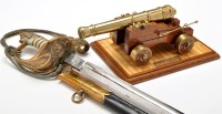 Lot 463 - A 20th Century Naval Officer's dress sword,...