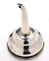 Lot 595 - An early George III wine funnel, by Edward...