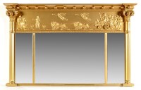 Lot 925 - A Regency style gilt gesso breakfront...