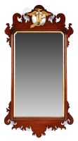 Lot 993 - A 19th Century parcel gilt mahogany wall...