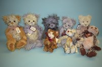 Lot 58 - Charlie Bears: Vanessa; Verity; Kekezza; Whifp;...