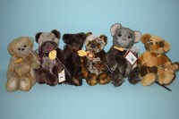 Lot 64 - Charlie Bears: Aidan; Olly; Phillip; Kit; Ludo;...