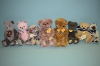 Lot 68 - Charlie Bears: Heather; Angela; Wisteria;...