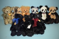 Lot 70 - Charlie Bears: Squidge; Tasha; Debbie; Jack...