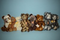Lot 80 - Charlie Bears: Scarlet; Alice; Niamgh; Theo;...