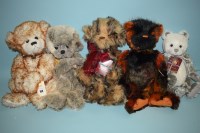 Lot 104 - Charlie Bears: Parker; Who Mee?; Regan; Scrump;...