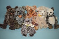 Lot 109 - Charlie Bears: Liane; Blair; Lloyd; Penelope;...