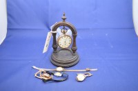 Lot 17 - An Elgin, U.S.A., plated cased open-faced...