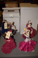 Lot 347 - Three Coalport figures of ladies, to include: '...