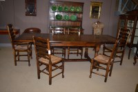 Lot 812 - Titchmarsh & Goodwin: an oak refectory style...